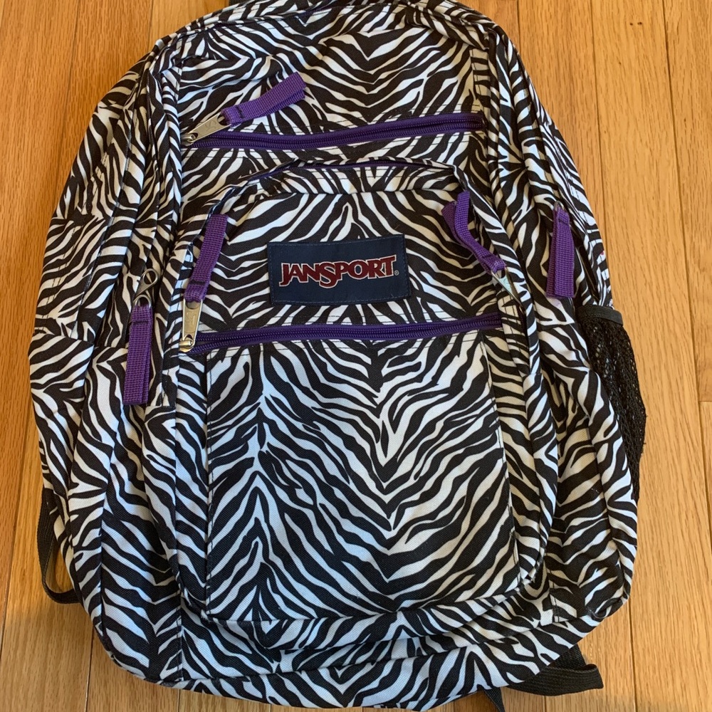 Jansport zebra backpack
